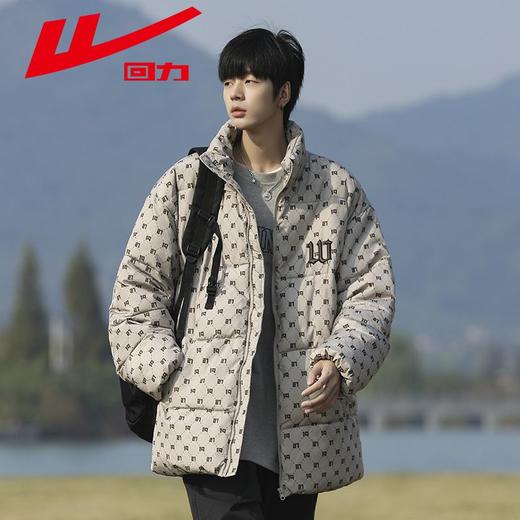 回力棉服外套男款2025冬季拼色防风立领棉袄男士加厚保暖棉衣男潮 商品图7