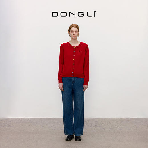 东黎 • 童心未远 糖果盒 山羊绒女士冬季圆领开衫 5552 商品图3