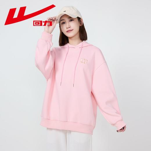 回力刺绣卫衣女2025秋季慵懒风宽松韩系潮牌美式初秋连帽上衣女款 商品图6