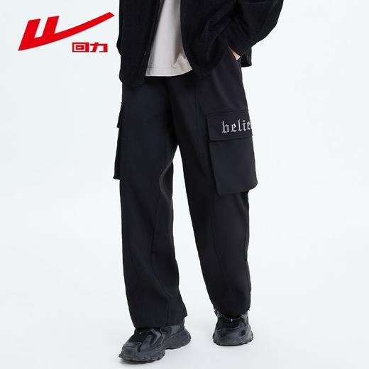 回力机能工装裤男夏季新款美式潮牌阔腿直筒裤宽松休闲大码长裤子 商品图4