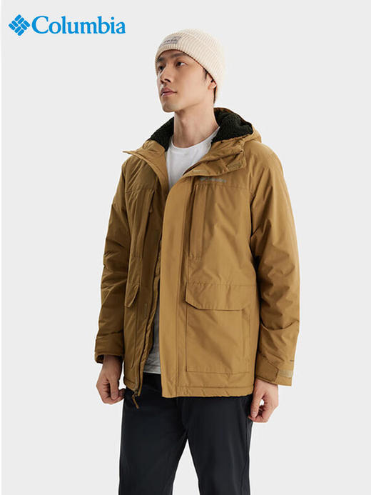 【超级捡漏】Columbia哥伦比亚冲锋衣男秋冬户外运动防水绒面内里保暖休闲外套WE3576 商品图0