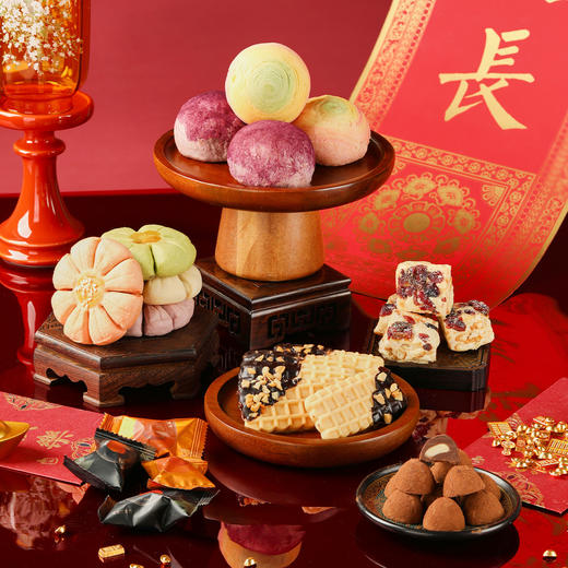 【集瑞三层礼盒】悠享时2025春节年货礼盒装中式糕点过年走亲戚送礼品新年高端点心团购751g 商品图3
