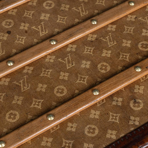 独角鹿西洋古董1890年代法国顶级奢侈品牌路易威登出品Monogram帆布经典老花款方形行李箱 商品图9