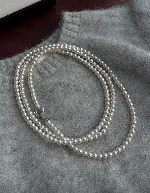 时尚智慧法式轻熟珍珠施华洛珍珠通勤百搭毛衣链 商品图5