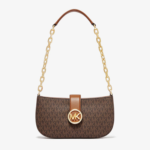 196163426952 迈克高仕MICHAEL KORS MK【品牌质保】Carmen小号老花链条单肩包【24*7*12cm】 商品图0