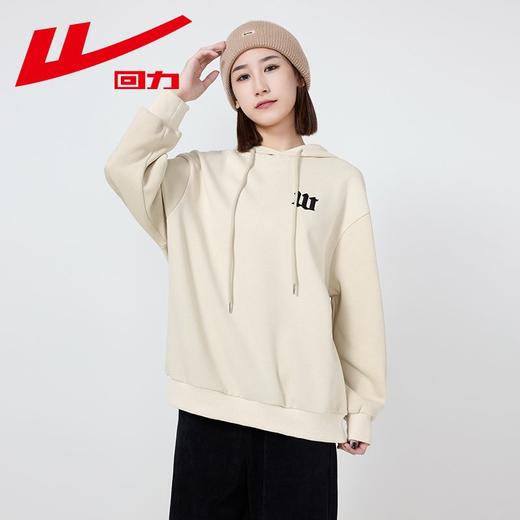 回力刺绣卫衣女2025秋季慵懒风宽松韩系潮牌美式初秋连帽上衣女款 商品图1