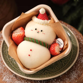 新年雪人雪媚娘【夹心新鲜水果】