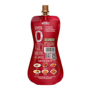 亨氏（Heinz）番茄酱 挤压瓶倒置装番茄沙司360g*2瓶 家用意大利面披萨薯条蘸酱 /粮油调味 /调味品 /西式酱料 商品图0