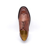 断码特价英码8.5（42.5码）——英国原产翼型雕花布洛克男士德比正装鞋Doddington 道丁顿-全粒面红棕色小牛皮 商品缩略图3