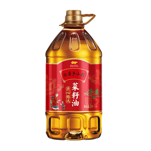 金龙鱼 外婆乡小榨匠心臻选菜籽油5L 商品图0