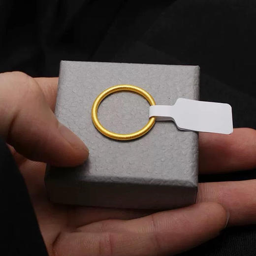 小众戒指金色素圈光面时尚指环简约个性高级ins160903997 商品图2