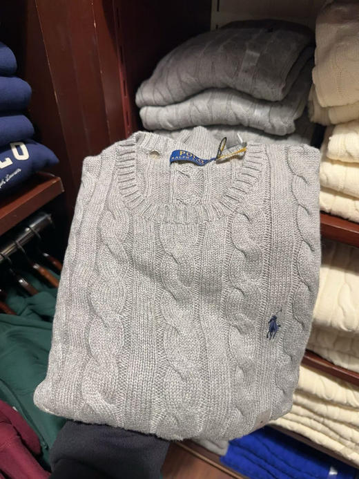 🔥男士麻花毛衣全线‼️💰899✈️❗️Ralph Lauren 拉夫劳伦男麻花毛衣🔥怎么搭都很高级！男款女穿也特别好看，快来搭配情侣款毛衣吧！ 商品图3