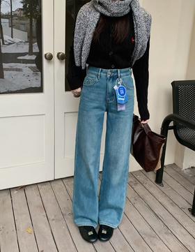 2025两色四面弹特绒直筒拖地裤！ 口袋立体压胶工艺！层次感分明！整个裤型版型正！