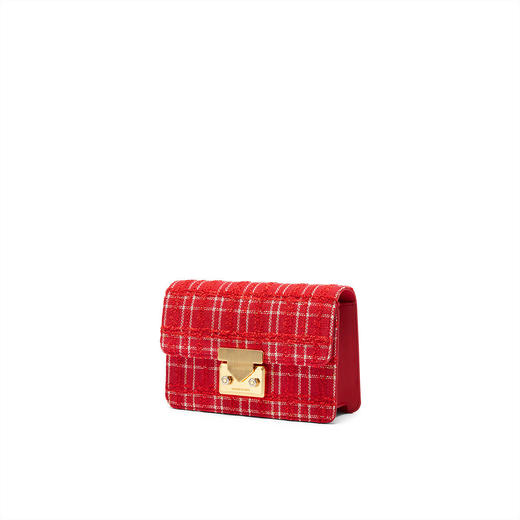 1004828508204 CHARLES&KEITH 金属扣饰链条斜挎小方包女CK2-20770587 商品图1