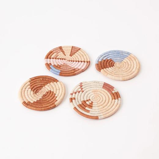 心艺手作：万花筒手工编织杯垫（四个装）Abstract Form Coasters, Set of 4 商品图3