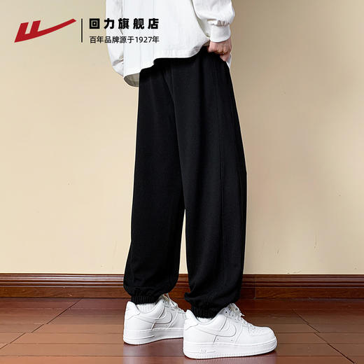 回力咖色休闲裤男2025新款春夏款运动裤青少年学生高级感卫裤长裤 商品图1