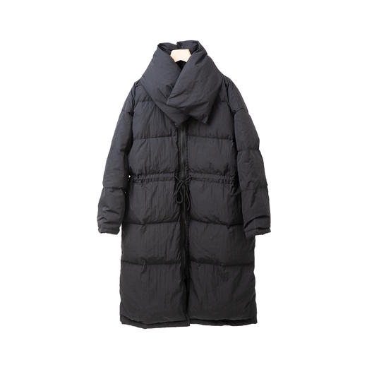 中长款收腰黑色羽绒服 商品图1