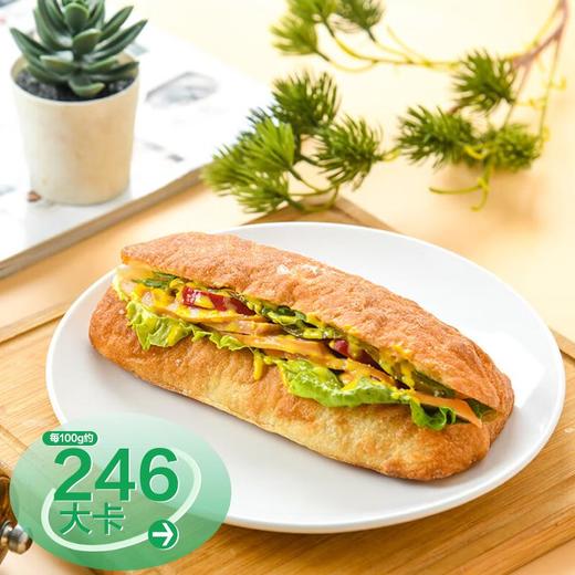 烟熏鸡肉恰巴塔三明治140g/份（欧包夹心） 商品图0