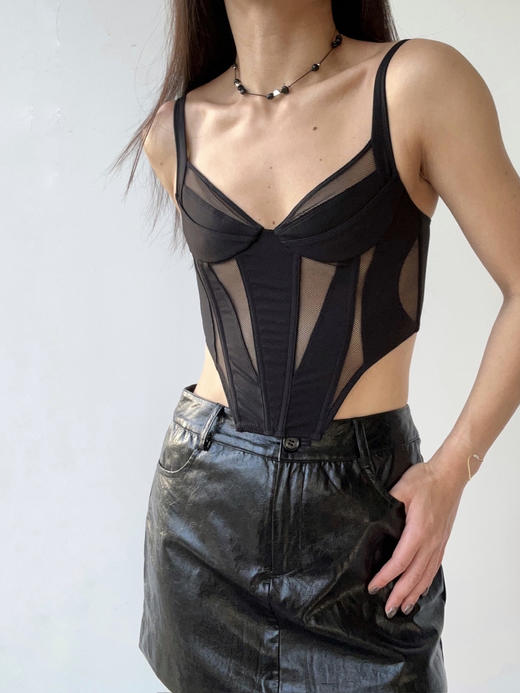 Her Senses｜重构 12C150YY 网眼双层钢圈胸衣 [ 黑BK01 ] 商品图0