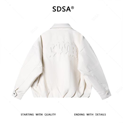 SDSA秋冬新款痞帅男装高街风字母拉链翻领羽绒服外套百搭时尚休闲 商品图4