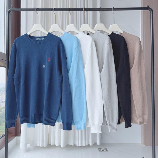 Ralph Lauren 拉夫劳伦经典男士圆领纯棉针织衫 商品图0
