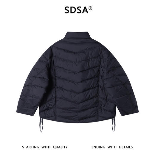 GC07SDSA秋冬新款痞帅男装简约宽松纯色拉链立领羽绒服外套设计师百搭 商品图5