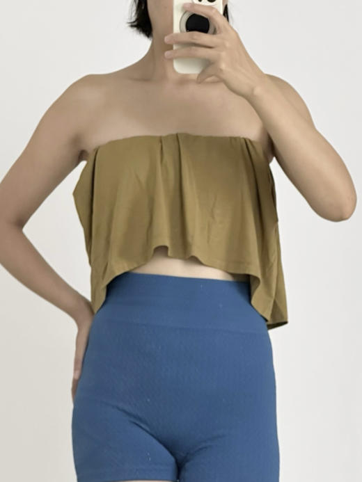 AddOne+1 New 瑜伽内观流普拉提亲肤竹纤维防滑A字版宽松抹胸 商品图2