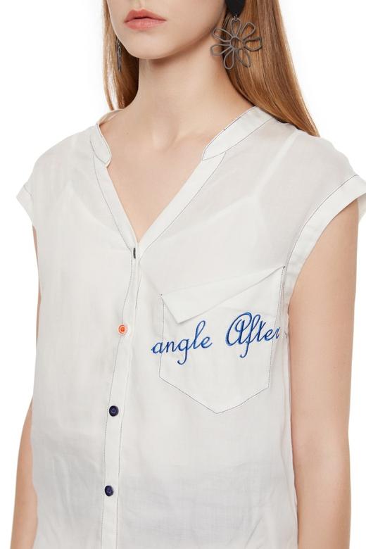 J.A 英文logo装饰无袖衬衫 12911 商品图3