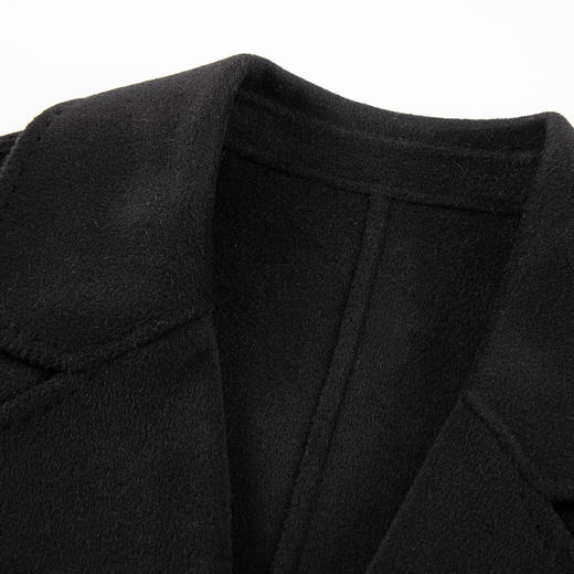 QH956斯尔丽25新款经典收腰放摆显瘦气质高级感双面呢长款大衣 商品图5