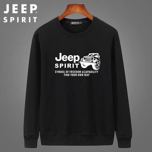 JEEP SPIRIT男士t恤长袖卫衣男圆领潮流韩版秋季男装上衣HL6527 商品图2