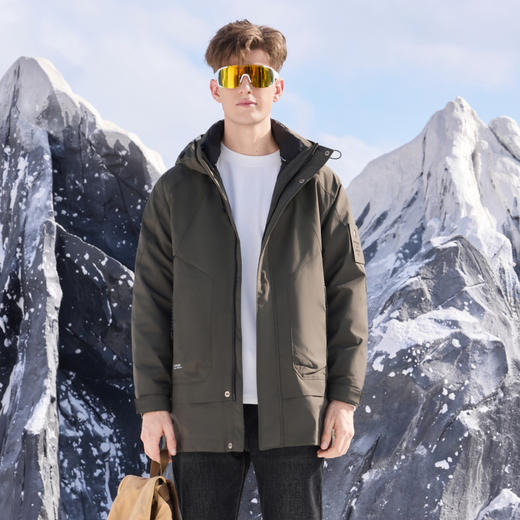 半身缘男装 男季户外时尚防风保暖工装羽绒服254312P01710148 商品图0