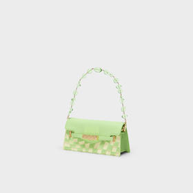 1004612303206   CHARLES&KEITH 女士拼色棋盘格手提斜挎包【约23*11*7.5cm】