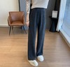 【Cindy自留】 垂感天花板 高克重人字纹羊毛醋酸阔腿裤 高腰运动休闲裤  加厚秋冬 商品缩略图0