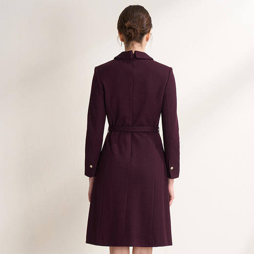 EITIE爱特爱新款通勤收腰西装领连衣裙6807513 商品图3