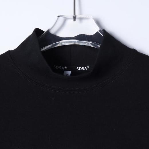 T5052SDSA男士秋冬新款痞帅男装美式撞色手绘字母印花立领长袖T恤百搭 商品图1