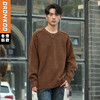 DRONKOO 2025 圆领袖子夹圈反边含羊毛厚毛衣 商品缩略图1