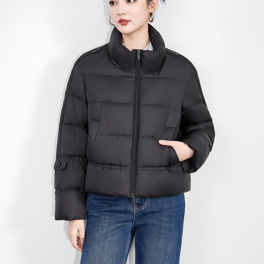 「高货wl」全新升级【铂金会员542/天猫729/差价187】(02927)洛诗琳气质90白鸭绒立领羽绒服2025冬季百搭泡芙保暖外套 商品图0