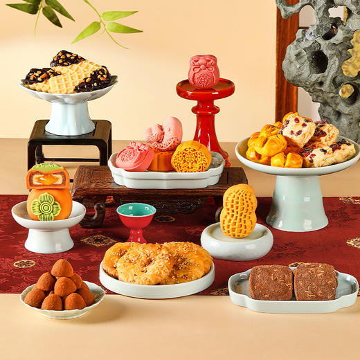 【唐宫御食年礼】悠享时2026春节年货礼盒装中式糕点过年走亲戚送礼品新年高端点心团购838g 商品图3