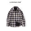 a minimal club美式高街100%棉格纹布棉服毛边菱格绗缝棉AM5APJ02 商品缩略图0