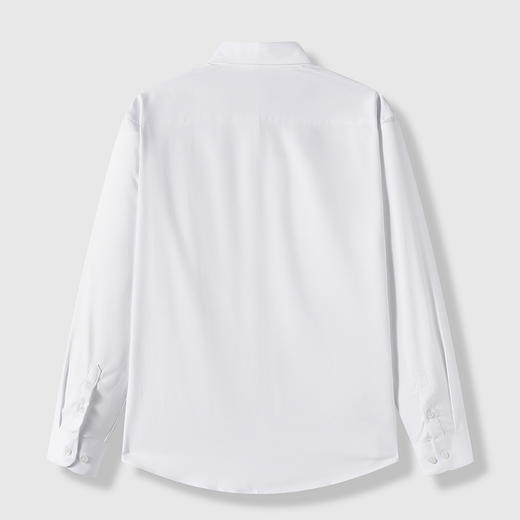 GXG男装秋季简约纯色舒适休闲日常通勤男式翻领长袖衬衫K&C 商品图3