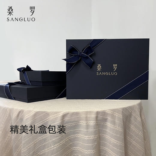 桑罗100%桑蚕丝纯色旅行便携真丝眼罩颈枕二合一送礼优选礼盒装 商品图4