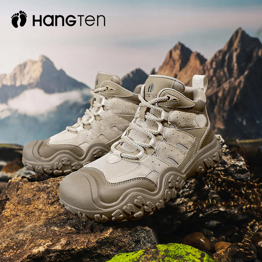 HANGTEN欢腾秋冬女鞋防滑缓震高帮厚底户外丑萌靴保暖运动鞋G5366010DD 商品图0