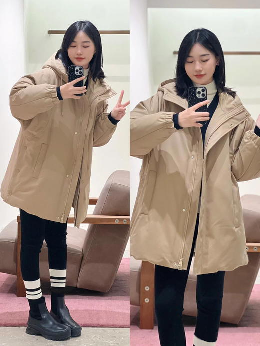 【高品质私服】【IC丝羊毛平纹布羽绒服】宽松廓形 包容身材 易于叠穿【无标出货 介意慎拍】 商品图9