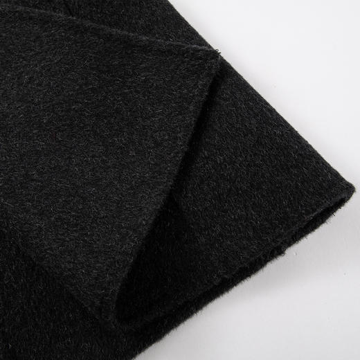 QH953斯尔丽2025新款气质静奢风精致亮片大翻领收腰一手长双面呢大衣 商品图6