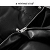 a minimal club复古100%绵羊皮革90鹅绒羽绒服立领短款AM5ADJ03 商品缩略图3