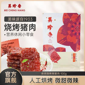 美珍香迷你休闲烧烤辣猪肉100g网红小吃非肉脯辣肉干