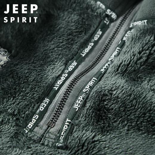 JEEP SPIRIT 秋冬款男摇粒绒加绒半拉链立领时尚休闲卫衣SS7281B 商品图3