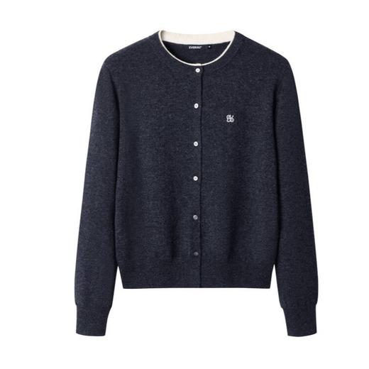 【澳洲品牌】EVERAU芋泥烤奶羊毛开衫EA8039 商品图1