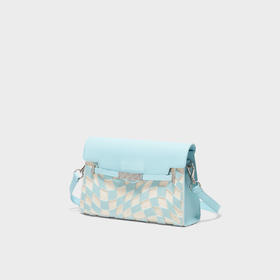 1004615367212   CHARLES&KEITH 女士拼色棋盘格单肩斜挎包