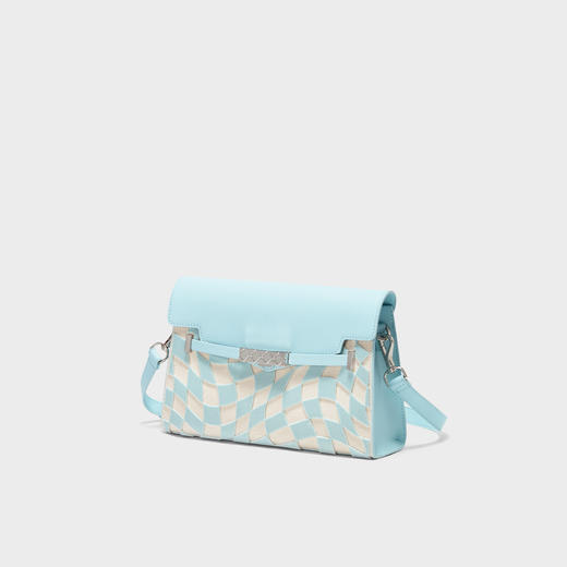 1004615367212   CHARLES&KEITH 女士拼色棋盘格单肩斜挎包 商品图0